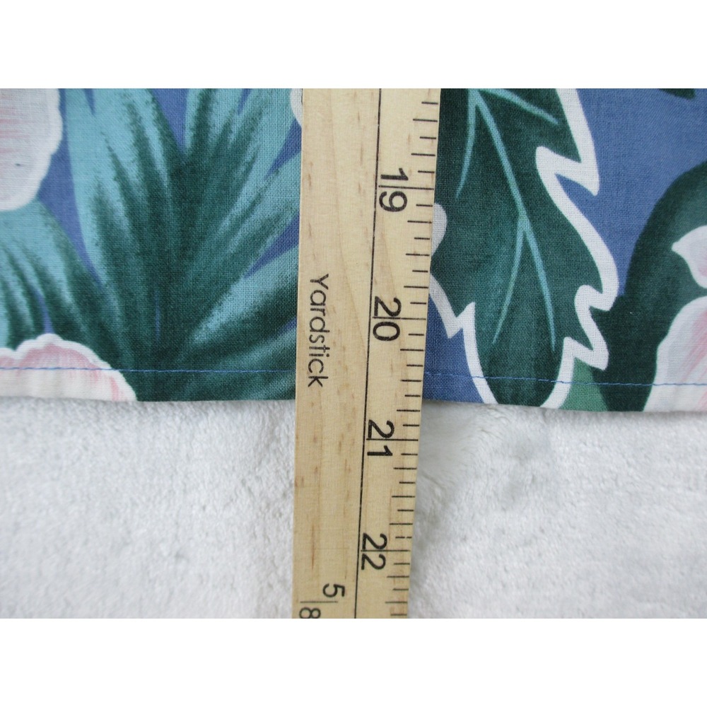 Hilo Hattie Shirt Womens Medium Green Floral Button Up Hawaiian Ladies - Picture 6 of 8